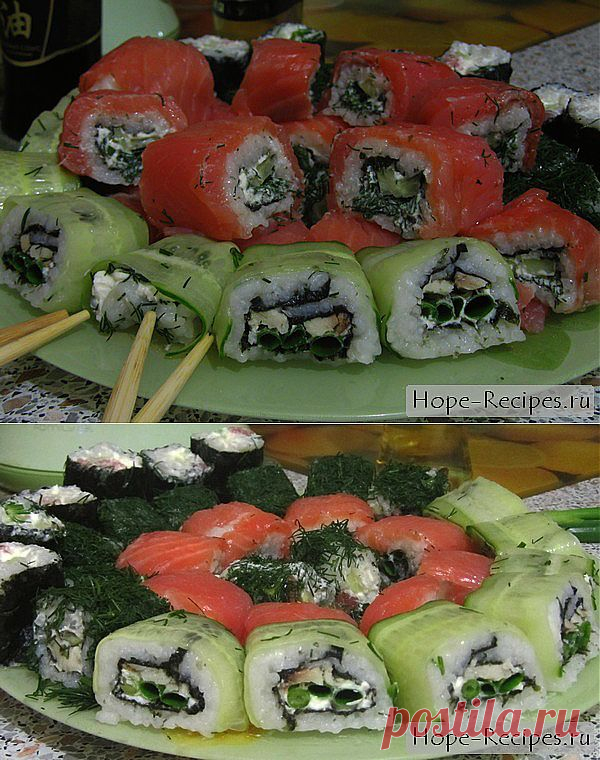 Роллы — рецепт с фотографиями