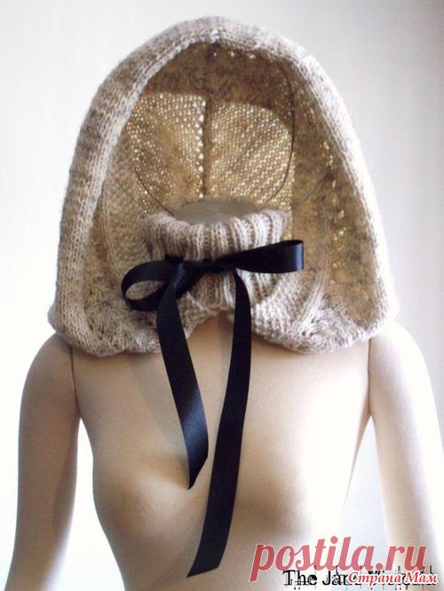 Капюшон эпохи Водолея спицами от 