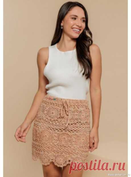 Летняя юбка крючком. Схема | Женская одежда крючком. Схемы и описание