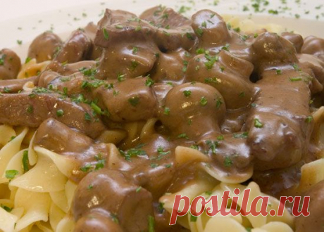 Кулинарный рецепт. Бефстроганов.