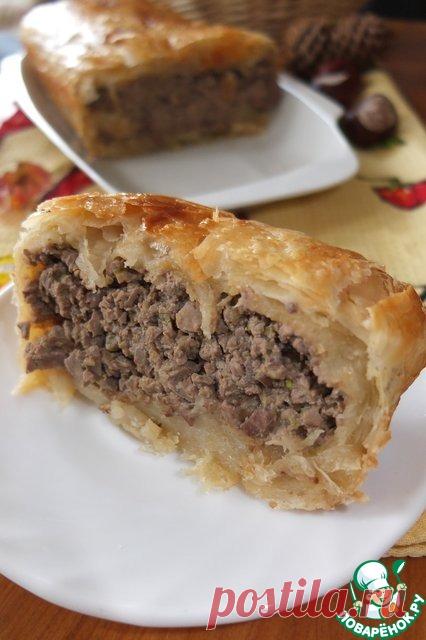 Пирог с паштетной начинкой - кулинарный рецепт