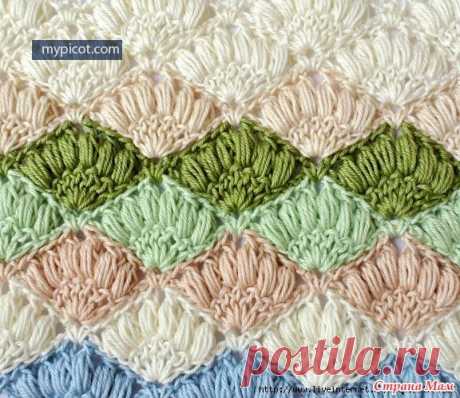 Цветные &quot;ракушки&quot; крючком - Вязание - Страна Мам