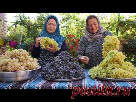 Смешанный виноградный компот и варенье из белого винограда на ЗИМУ