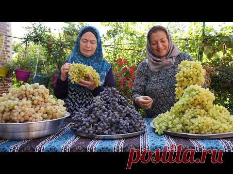 Смешанный виноградный компот и варенье из белого винограда на ЗИМУ