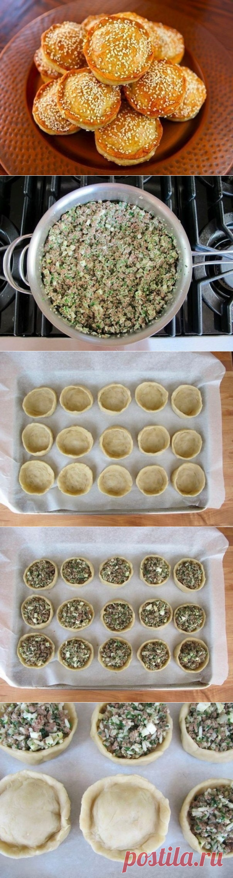 Как приготовить мини - пироги с мясом и рисом - рецепт, ингридиенты и фотографии