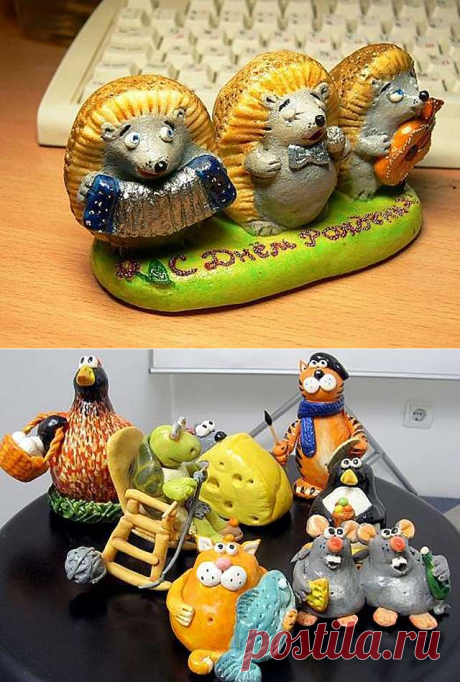 Как сделать фигурки-игрушки из солёного теста - делаем своими руками
