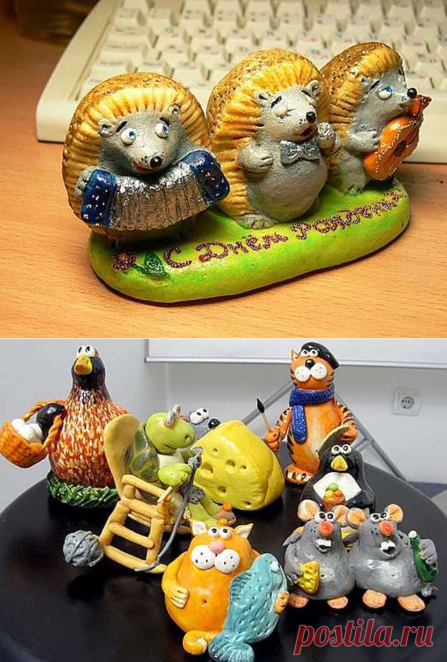 Как сделать фигурки-игрушки из солёного теста - делаем своими руками