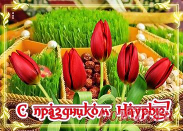 С Наврузом поздравляю
В чудесный день весны
И счастья вам желаю,
Любви и теплоты. Открытки на Международный день Навруз!