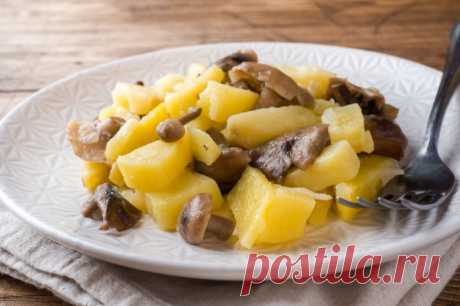 8 быстрых рецептов жареной картошки с маслятами