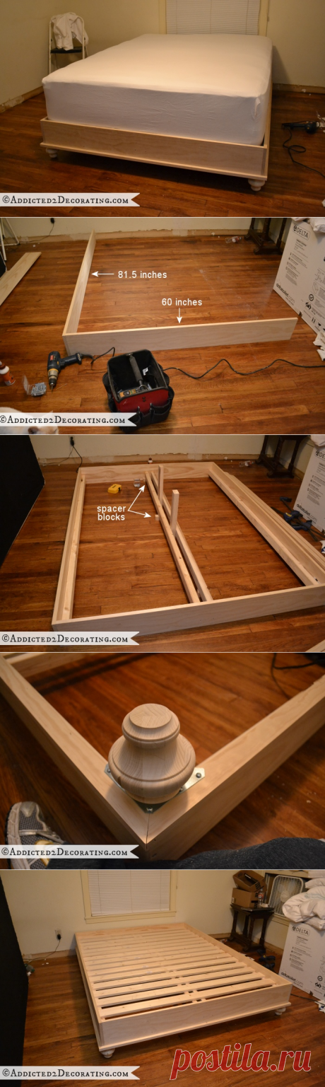 Двуспальная кровать своими руками — Сделай сам, идеи для творчества - DIY Ideas