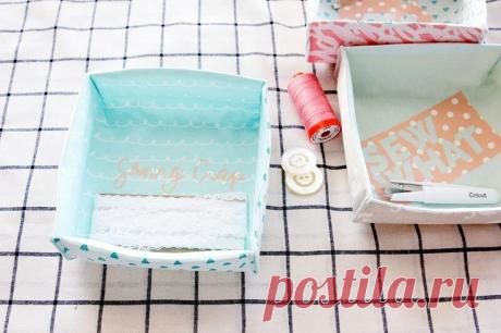 Как сшить текстильную коробку из ткани: мастер-класс + шаблон — Мастер-классы на BurdaStyle.ru