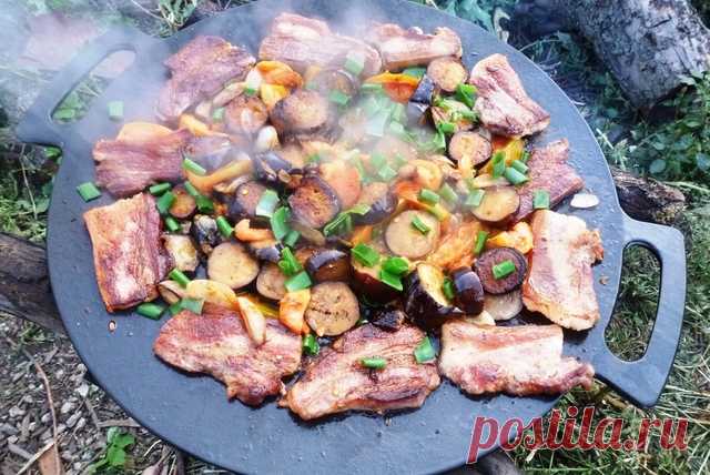Садж из свиной грудинки с овощами – пошаговый рецепт с фотографиями