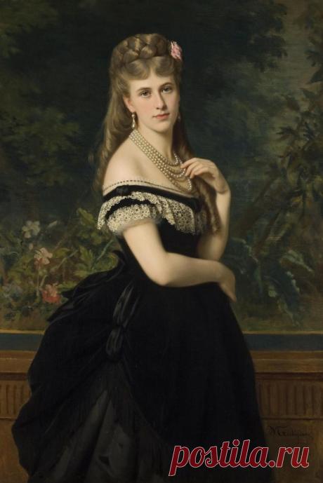 Итальянский художник Микеле Гордиджиани 1835-1909
Графиня Мария Михайловна Берг, урождённая княжна Долгорукова, в первом браке княгиня Мещерская — фрейлина, младшая сестра морганатической супруги императора Александра II, княгини Екатерины Юрьевской…