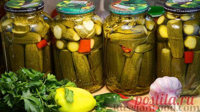 Рецепт: Маринованные огурцы на зиму