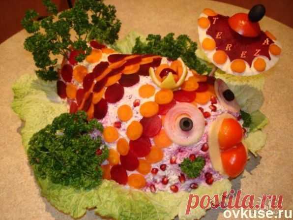 Селедка под шубкой и с зонтиком - Простые рецепты Овкусе.ру