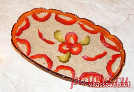 Куриный печеночный паштет по - румынски