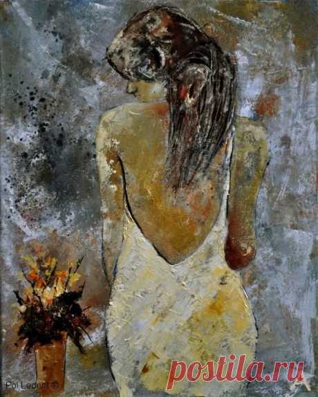 POL LEDENT 
&quot;молодая девушка 453111&quot;
Живопись,Холст/Масло,50x40см