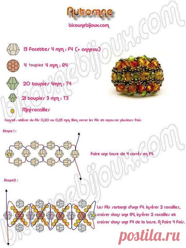(77) bicone ring | Beading - Beaded Beads Ideas