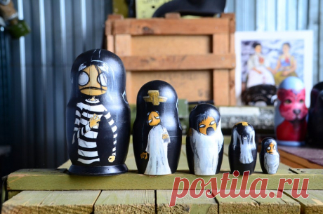 Русские матрешки зомби кукольные куклы русская гнездовая | Etsy