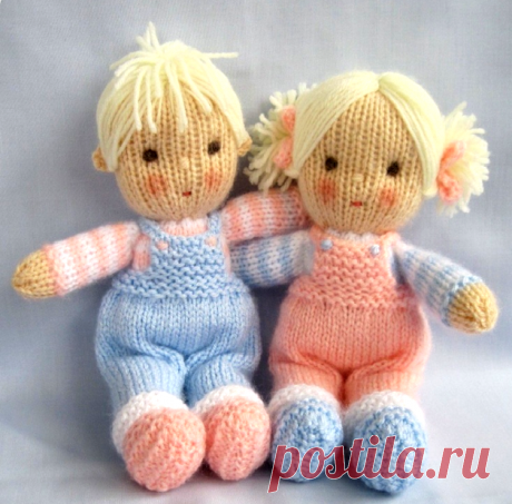 Вязаные куклы с описанием и схемами.