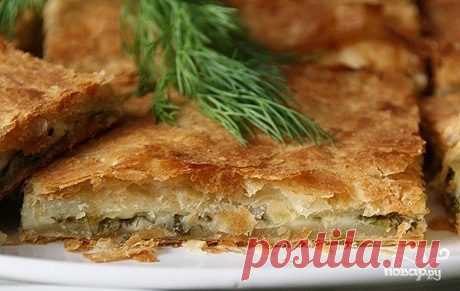 Слоеный пирог с сыром сулугуни - пошаговый рецепт с фото на Повар.ру