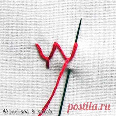 fly stitch » Sarah's Hand Embroidery Tutorials