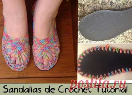 Gratings сандалии вязания крючком учебник - Вязание крючком Patterns