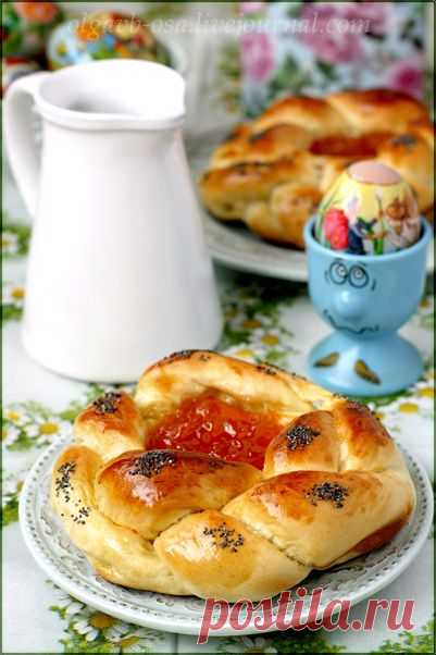 Осиный домик - Булочки-веночки с джемом