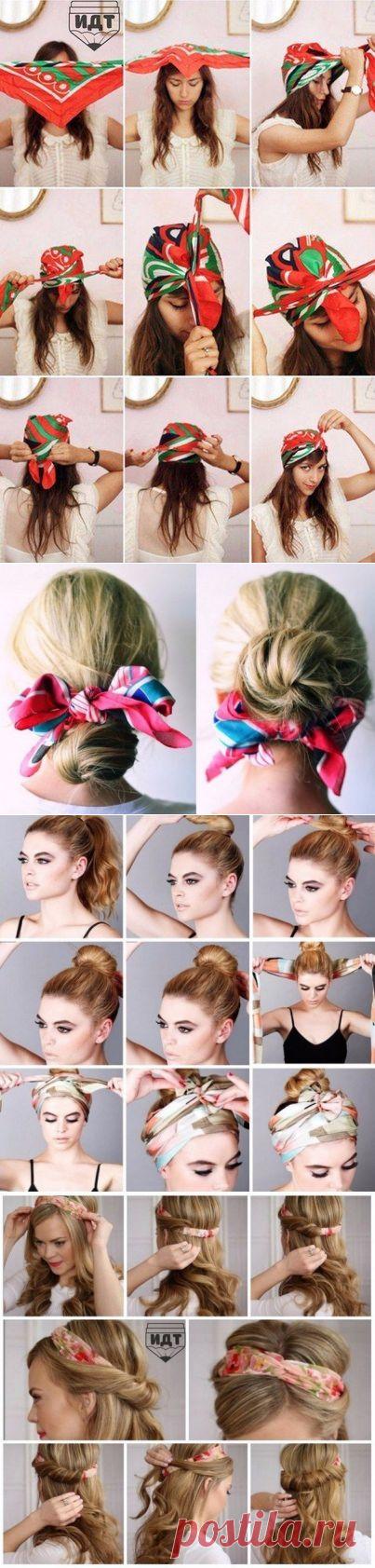 Способы завязать платок