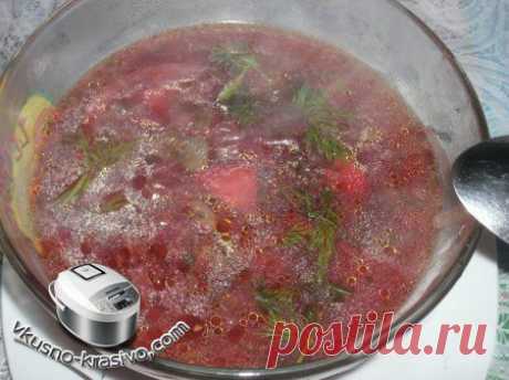 Борщ постный с бобами в мультиварке » Рецепты для мультиварки
