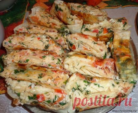 Вкусные рулеты из лаваша!