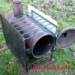 Сделал простую буржуйку для гаража (45 фото + описание изготовления) Подробный фото отчёт по изготовлению простой и компактной буржуйки для из газового баллона на 50 л.