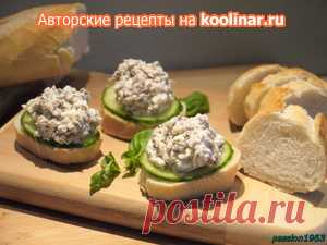 Закусочные канапе с паштетом из шпрот и брынзы рецепт с фотографиями