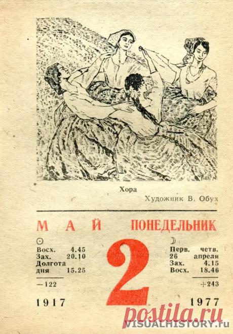 1977.05.02 - Календарь для женщин | VISUALHISTORY.ru