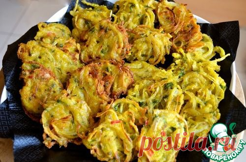 Луковые оладьи (Bhaji) - кулинарный рецепт