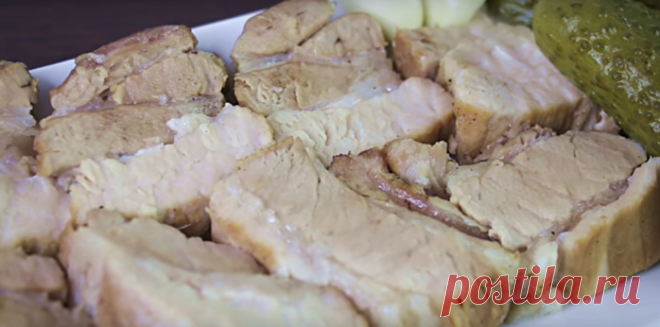 Нежная,очень вкусная грудинка в яблоках