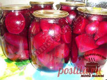 Маринованная свекла. Рецепт. Фото