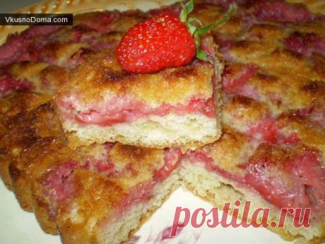 Пирог клубничный / Домашние рецепты. Готовим дома вкусно!