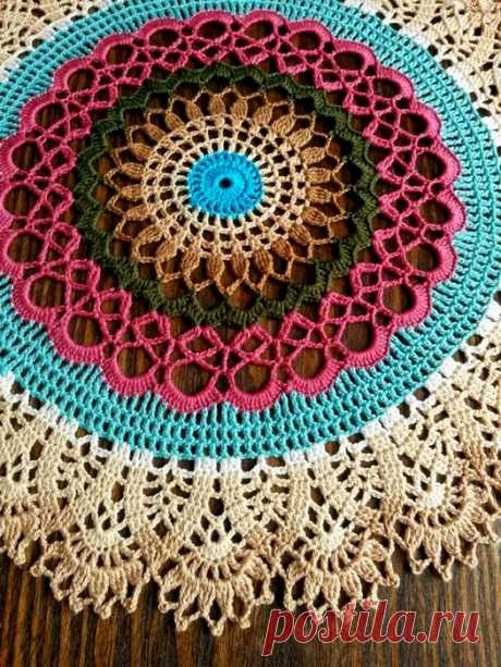 ergahandmade: Crochet Doily + Diagram