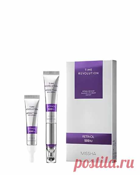 Набор омолаживающий для век Missha Time Revolution Retinol 500 Shot, 2 шт