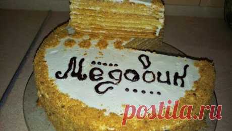 Торт Медовик со сметанным кремом. Honey Cake