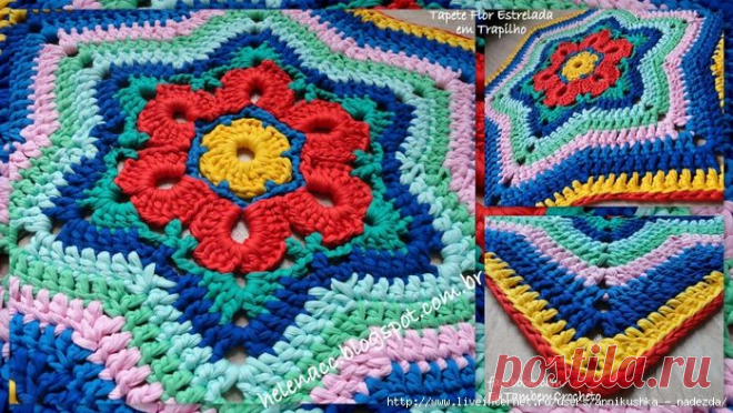 коврик / Вязание крючком / Вязаные крючком аксессуары