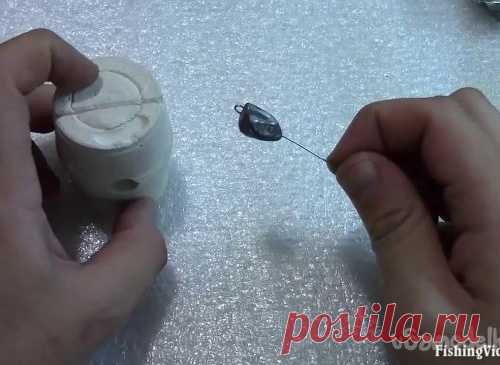 Самодельная форма из гипса для литья грузил
