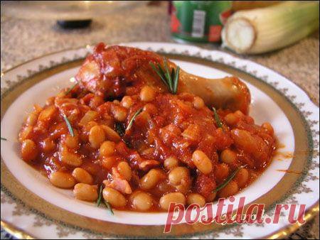 Фасоль с овощами