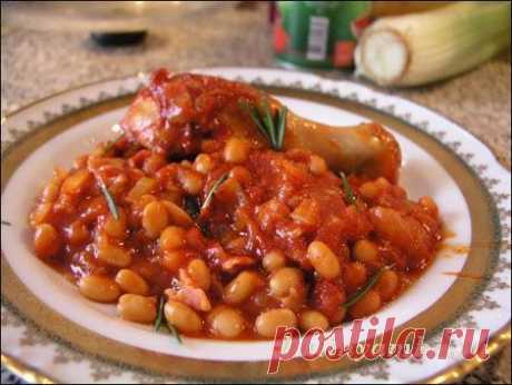 Фасоль с овощами