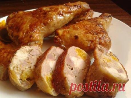 божественно вкусные фаршированные куриные окорочка - Самое интересное в блогах