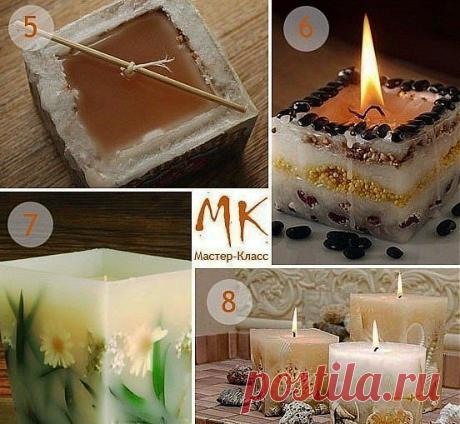(+1) тема - Красивые свечи своими руками. МК Ольги Дягилевой | СДЕЛАЙ САМ!
