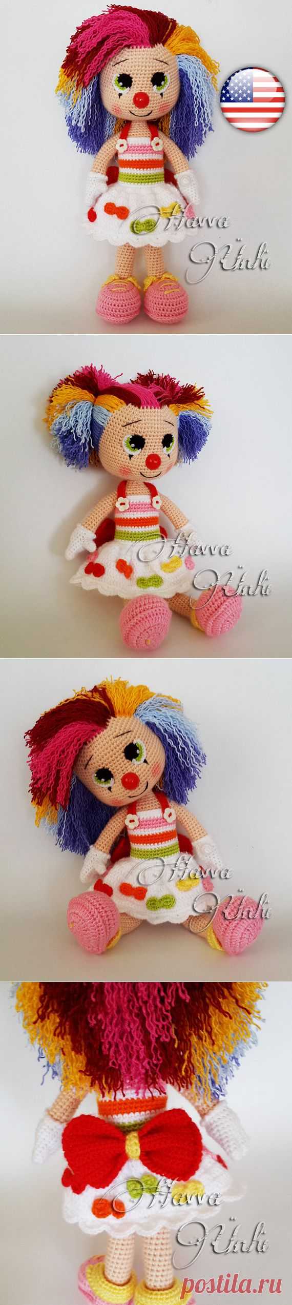 PATTERN Miss Clown от HavvaDesigns на Etsy