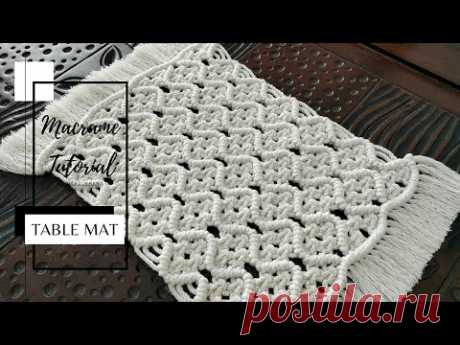 Macrame Placemat || Table Mat || Macrame Coaster || Taplak Meja Macrame @Nana Ukhana - YouTube