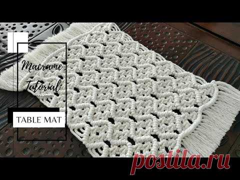 Macrame Placemat || Table Mat || Macrame Coaster || Taplak Meja Macrame @Nana Ukhana - YouTube